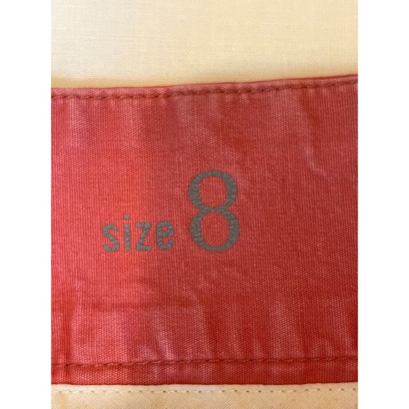 J. Crew Womens Frankie Chino Trunk Shorts Mid-Rise Stretch Lightweight Red SZ 8 - Picture 9 of 10